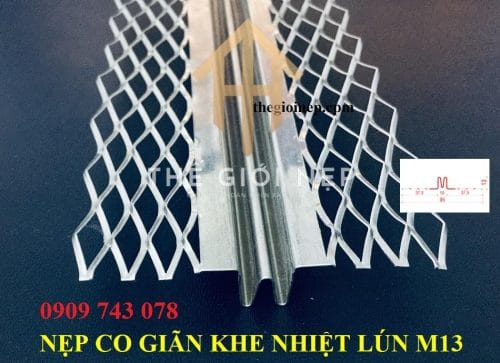 Nẹp Co Giãn Khe Nhiệt - Khe Lún M13mm Inox 304 - Ảnh 2