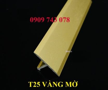 Nẹp T25 Nhôm Vàng Mờ