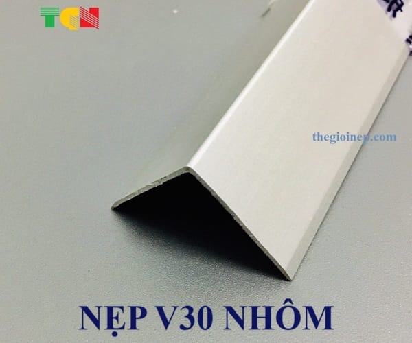 Nẹp V30 Nhôm Màu Nhôm