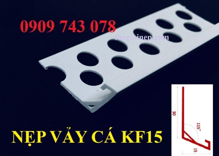 Nẹp Nhựa Tường Sóng KF15