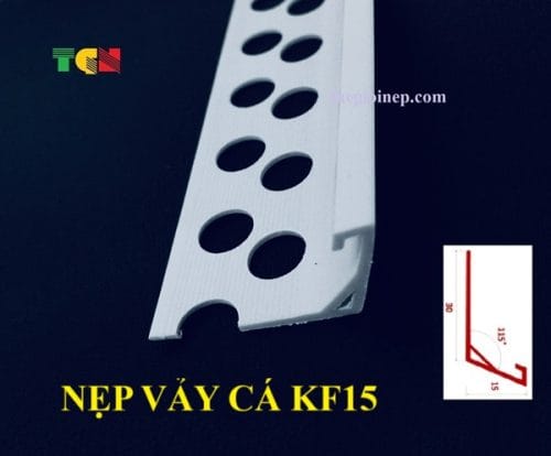 Nẹp Tường Sóng Vảy Cá KF15
