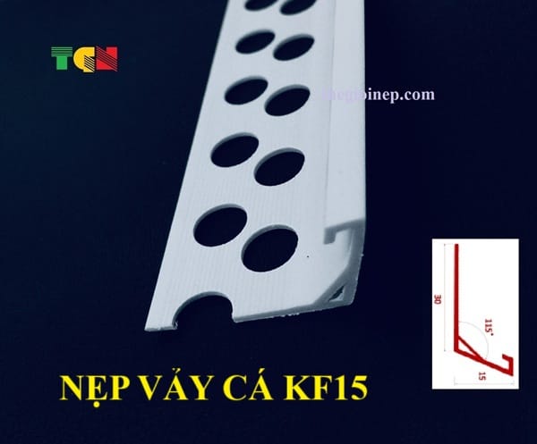 Nẹp Tường Sóng Vảy Cá KF15