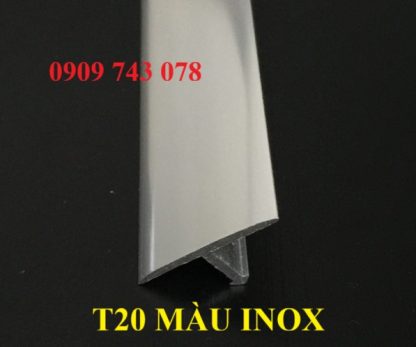 Nẹp Nhôm T20mm Màu Inox