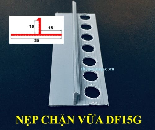 Nẹp Chặn Vữa DF15 Xám