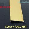 Nẹp Nhôm L20x5mm Vàng Mờ