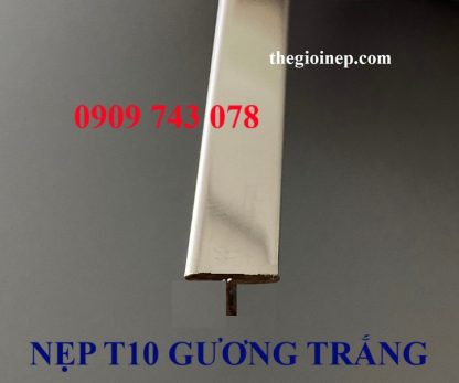 Alternative view of Nẹp T10mm Inox 304 Trắng Gương