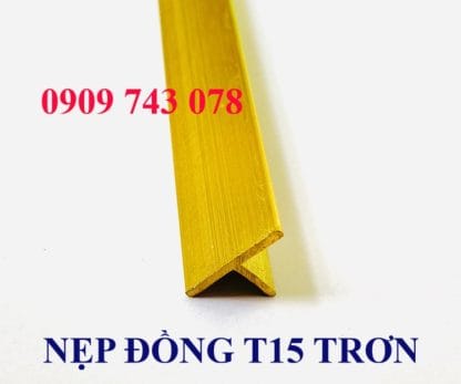 Alternative view of Nẹp Đồng T15 Trơn Thẳng