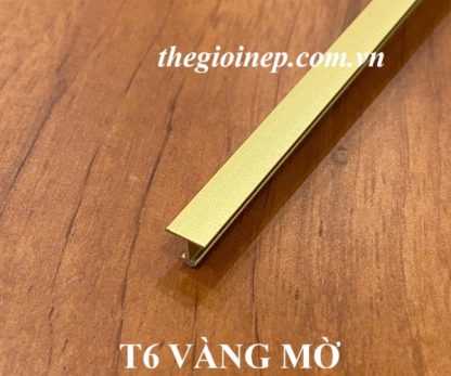 Nẹp T6 Nhôm Vàng Mờ
