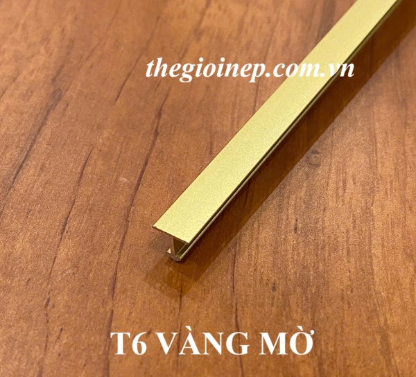 Nẹp T6 Nhôm Vàng Mờ